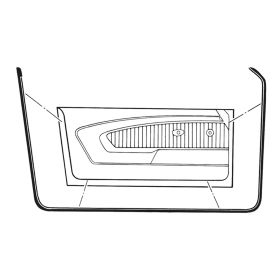 1969-1970 Ford Mustang Driver And Passenger Side Pair Of Door Weatherstrips