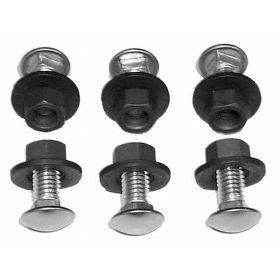 1967-1969 CHEVROLET CAMARO 12-Piece Technically Correct Rear Bumper Bolt Set - GMK4020801671S