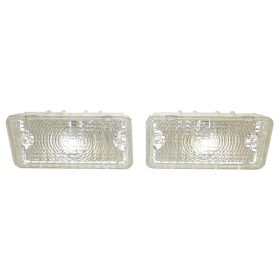 1970-1970 CHEVROLET CHEVELLE Driver And Passenger Side Pair Of Clear Park Light Lenses For Ss - GMK4033070702P