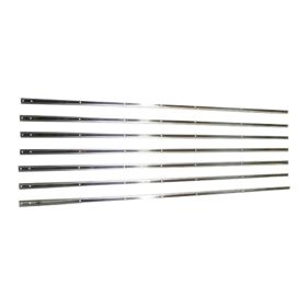 1960-1966 GMC PICKUP GMC FULLSIZE C/K Stainless Steel Truck Bed Floor Mounting Strip Set For Short Bed - GMK4142731601SS
