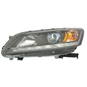 2014-2015 Honda Accord Hybrid Head Lamp Driver Side Halogen HQ - OEM# 33150T3WA01 - HO2502166-3
