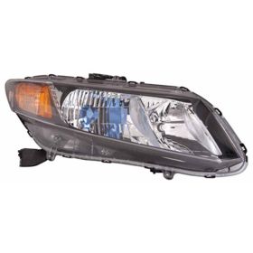 2012 Honda Civic Hybrid Head Lamp Passenger Side HQ - OEM# 33100TR2A01 - HO2503145-3