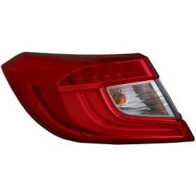 2018-2022 Honda Accord Sedan Driver Side Outer Tail Light Assembly - Best Value - HO2804118OEM #33550TVAA01