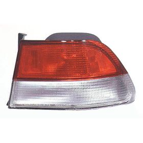 Honda Civic Coupe 1999-2000 Passenger Side Outer Tail Light Lens And Housing - HO2819110 OEM# 33501S02A51