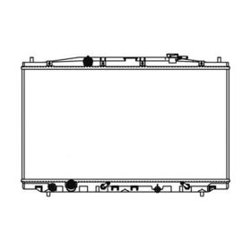 2012-2016 Honda Accord- Crosstour Radiator -4 Cyl (2.4L All) - HO3010217-2