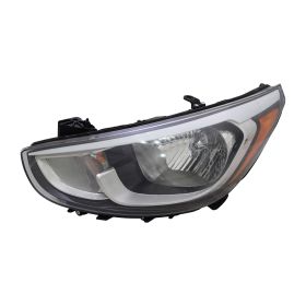 2015-2017 Hyundai ACcent Hatchback Head Lamp Driver Side Halogen W/O Led HQ - OEM# 921011R710 - HY2502192-3