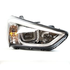 2013-2016 Hyundai Santa Fe Sport Head Lamp Passenger Side Halogen Sports Black Bezel HQ - OEM# 921024Z010 - HY2503169-3