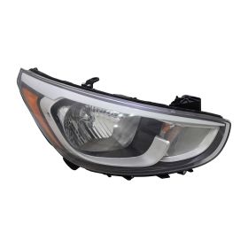 2015-2017 Hyundai ACcent Hatchback Head Lamp Passenger Side Halogen W/O Led HQ - OEM# 921021R710 - HY2503192-3