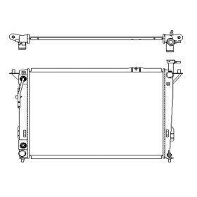 2010-2012 Hyundai Santa Fe Radiator- Auto- 2.4L / 3.5L - HY3010177-2