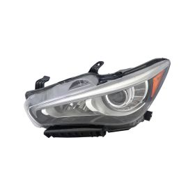 2014-2017 Infiniti Q50 Sedan Head Lamp Driver Side Hid W/O Eco Pkg W/O Adapt HQ - OEM# 260604HB0B - IN2502157-3