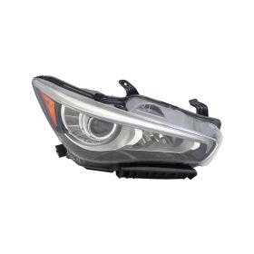 2014-2017 Infiniti Q50 Sedan Head Lamp Passenger Side Hid W/O Eco Pkg W/O Adapt HQ - OEM# 260104HB0B - IN2503157-3