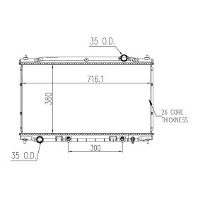 2014-2019 Infiniti Q50 Radiator- 3.5L/ 3.7/- With Toc - IN3010209-2