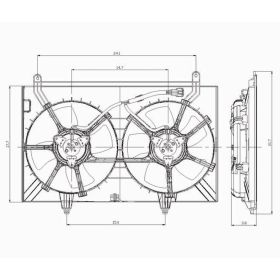 Infiniti Fx35 2003-2008 Dual Fan Assembly - IN3115104