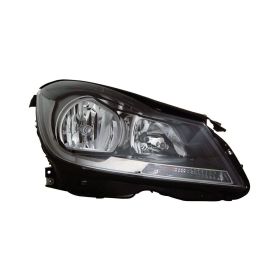Mercedes C250 2012-2015 Passenger Side Halogen Headlight Assembly - KEYMB2503186