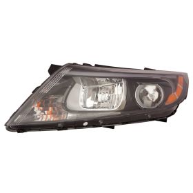 2014-2015 Kia Optima  Head Lamp Driver Side Halogen Black Bezel W/O Led Usa Built Ex/Lx HQ - OEM# 921014C500 - KI2502175-3