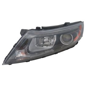 2014-2015 Kia Optima  Head Lamp Driver Side Halogen Black Bezel W/Led Usa Built HQ - OEM# 921014C551 - KI2502176-3