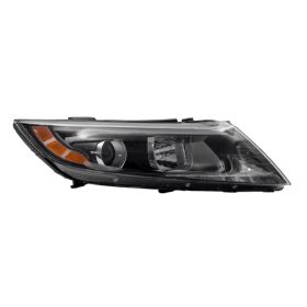 2014-2015 Kia Optima  Head Lamp Passenger Side Halogen Black Bezel W/O Led Usa Built Ex/Lx HQ - OEM# 921024C500 - KI2503175-3