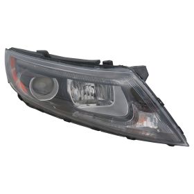 2014-2015 Kia Optima  Head Lamp Passenger Side Halogen Black Bezel W/Led Usa Built HQ - OEM# 921024C551 - KI2503176-3