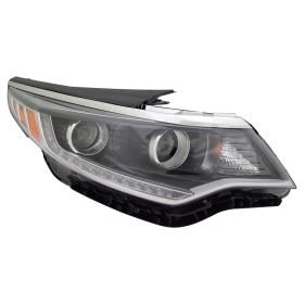 2016-2018 Kia Optima  Head Lamp Passenger Side Halogen W/Doorl HQ - OEM# 92102D5080 - KI2503197-3