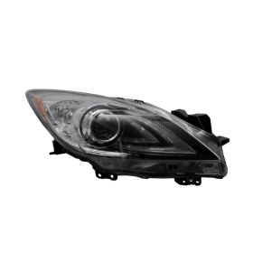 2010-2013 Mazda 3 Passenger Side HID Head Light Lens and Housing - MA2519136OEM