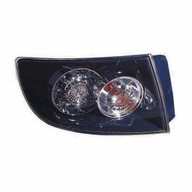 2007-2009 Mazda 3- Sedan Rear Lamp Assembly  Lh (Driver Side)- Outer- Clear Lense- Inner Black & Chrome -Led Type - MA2800133-2