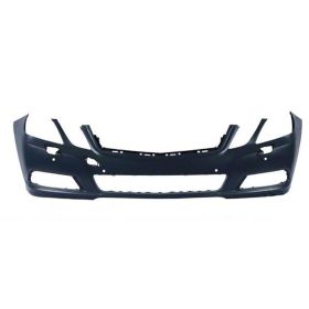 2010-2013 Mercedes E350 Bumper Front Primed W/Sensor W/H L Washer Hole W/O Amg Sport Pkg Sedan/Wgn - OEM# 21288011409999 - MB1000312-3