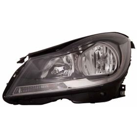 2012-2015 Mercedes C250 Head Lamp Driver Side Halogen Black Housing Coupe W/O Cornering Lamp HQ - OEM# 2048209959 - MB2502186-3