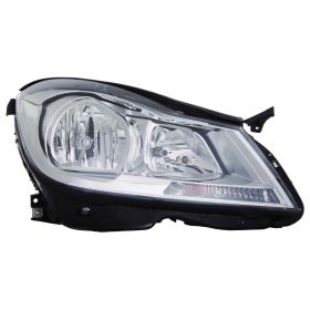 2012-2014 Mercedes C250 Head Lamp Passenger Side Halogen Chrome Housing Sedan W/O Cornering Lamp HQ - OEM# 2048205459 - MB2503187-3