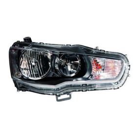 2009-2015 Mitsubishi Lancer Evolution Head Lamp Passenger Side Halogen Frontom Nov 02 2008 HQ - OEM# 8301B862 - MI2503158-3