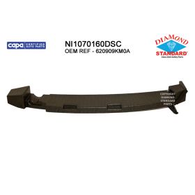 2015-2019 Nissan Versa- Sedan Front Bumper Absorber- Mat Blk - NI1070160-2