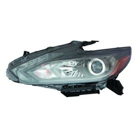 2016-2018 Nissan Altima Head Lamp Driver Side Led W/Doorl/Smoked Bezel HQ - OEM# 260609HS3B - NI2502243-3