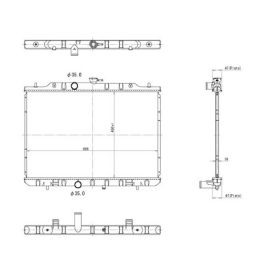 2014-2015 Nissan Rogue Select Radiator - NI3010209-2