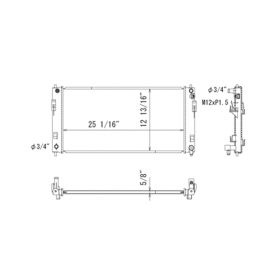 2011-2012 Nissan Leaf Radiator- Pa - NI3010223-2