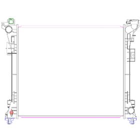 Dodge Caravan 2008-2016 Radiator - RAD13064