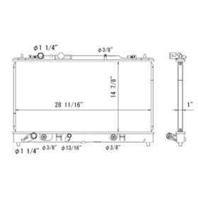 Mazda 6 2006-2007 Radiator - RAD13069