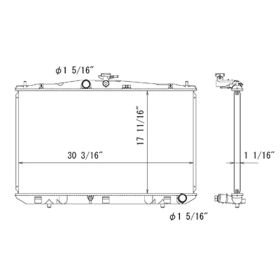 Lexus Rx450h 2010-2012 Radiator - RAD13118