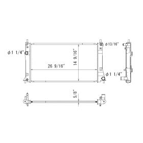 Mazda 5 (canada) 2016-2017 Radiator - RAD13220