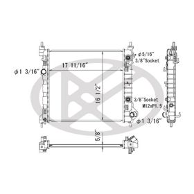 Chevrolet Spark 2013-2015 Radiator - RAD13342