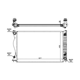 Audi A6 2006-2011 Radiator - RAD2828
