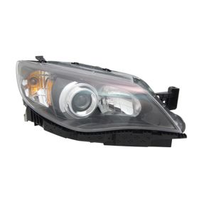 2008-2011 Subaru Impreza Head Lamp Passenger Side Black Halogen HQ - OEM# 84001FG241 - SU2503125-3