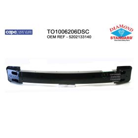 Front Bumper Rebar-Steel- W/ Thread For Tow Hook- Steel -Japan Built Oem# 5202133150