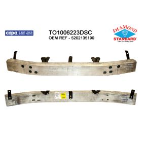 2010-2013 Toyota 4Runner Front Bumper Rebar- Aluminum -W/ Appearance Package - TO1006223-2