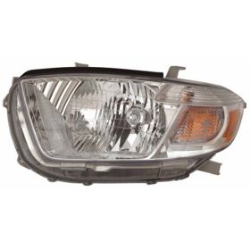 2010 Toyota Highlander Head Lamp Driver Side Base/Ltd/Se Mdl Usa Built HQ - OEM# 811500E110 - TO2502201-3