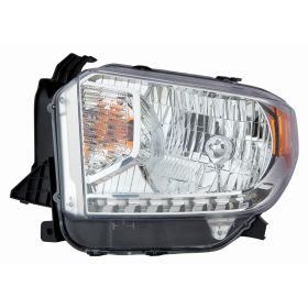 2014-2017 Toyota Tundra 4WD Head Lamp Driver Side W/Level Adjuster Halogen W/O Led Sr/Sr5/Ltd Model HQ - OEM# 811500C091 - TO2502219-3