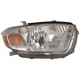 2010 Toyota Highlander Head Lamp Passenger Side Base/Ltd/Se Mdl Usa Built HQ - OEM# 811100E090 - TO2503201-3