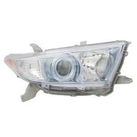 Toyota Highlander Hybrid 2011-2013 Driver Side Halogen Head Light Lens And Housing - TO2518129 OEM# 8117048540