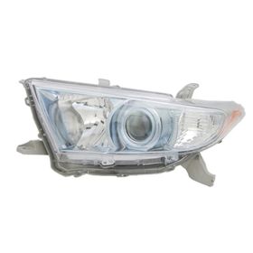 Toyota Highlander Hybrid 2011-2013 Passenger Side Halogen Head Light Lens And Housing - TO2519129 OEM# 8113048540
