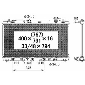 2009-2016 Toyota Venza Radiator- 3.5L - TO3010300-2