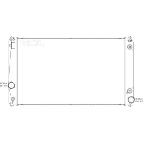 2006-2012 Toyota Rav4 Radiator -3.5L V6- W/O Tow (26' X 16') - TO3010307-2
