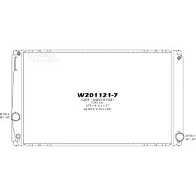 2016-2018 Toyota Rav4 Radiator - 2.5L- 4 Cyl-Usa - TO3010351-2